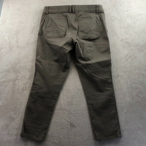 Democracy Womens Pants Size 10 Ab Technology Cargo Skinny Leg Stretch Green - Picture 10 of 10